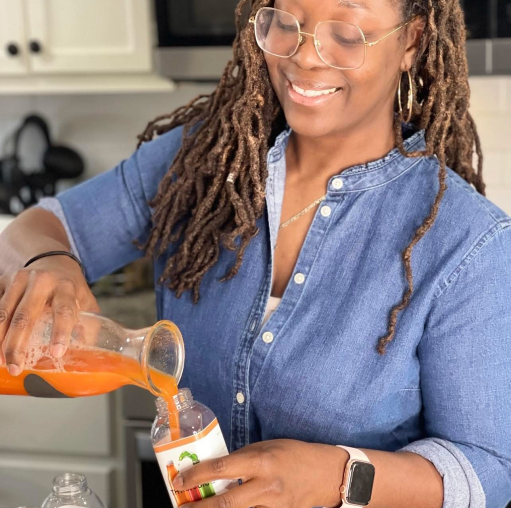 Jesseca Pouring Juice